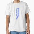 Blue Neon Lightning Bolt T-Shirt - Casual Everyday Wear Unisex - T-Shirt, Sweatshirt, Hoodie