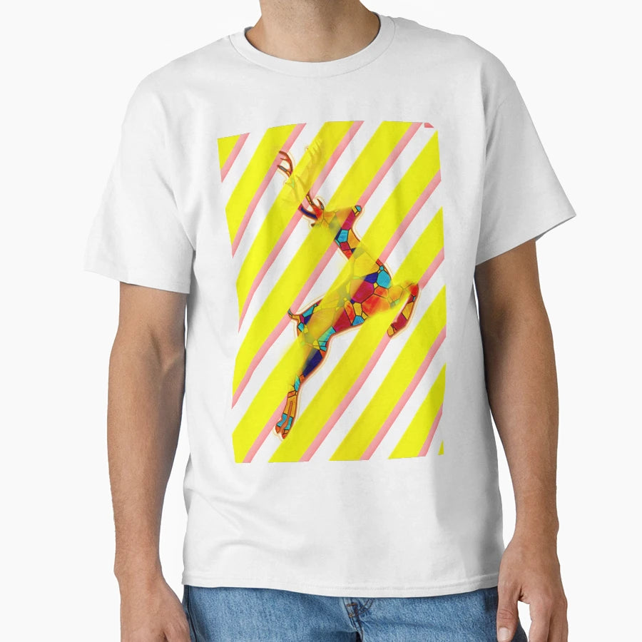 Neon Deer T-Shirt - Custom Art Print for Adults - T-Shirt, Sweatshirt, Hoodie