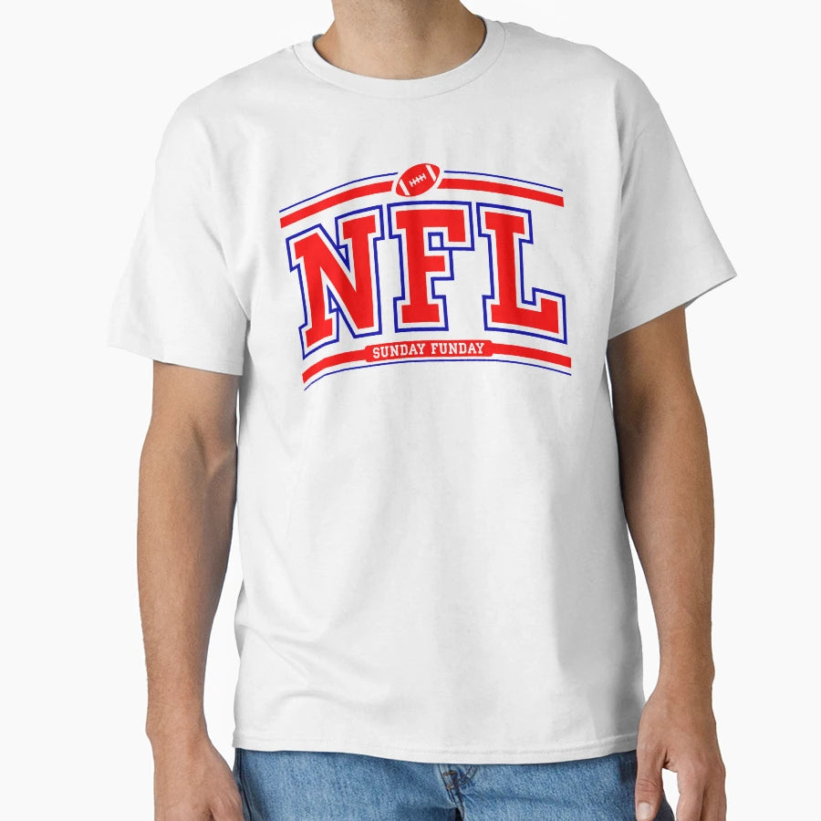 Sunday Funday Footbal Fan T-Shirt - Aesthetic Graphic for Adults - T-Shirt, Sweatshirt, Hoodie