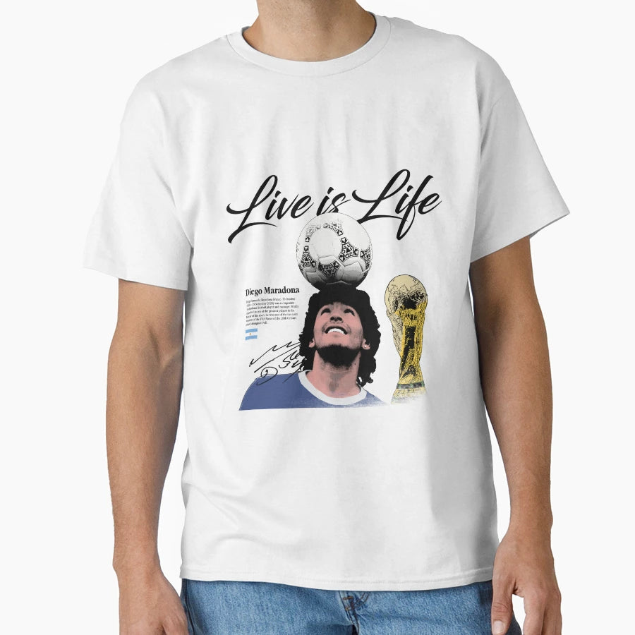 Argentine God Football T-Shirt - Trendy Graphic for Adults - T-Shirt, Sweatshirt, Hoodie