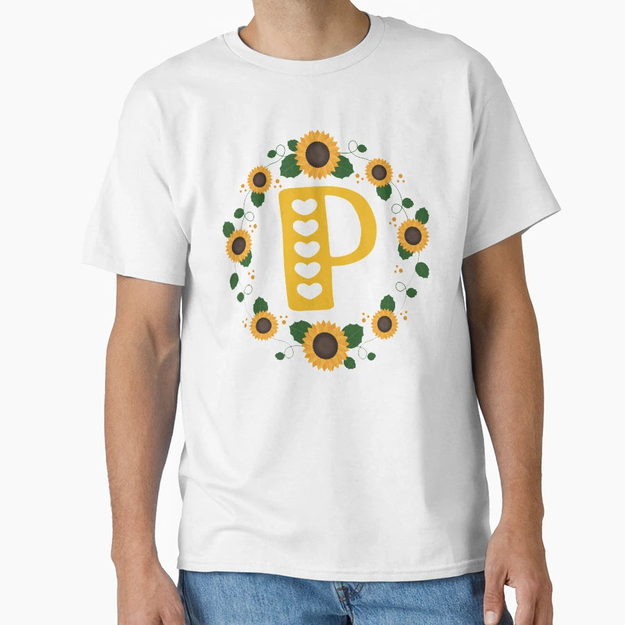 Monogram Letter P T-Shirt - Unique Graphic Men Women - T-Shirt, Sweatshirt, Hoodie