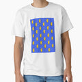 Lightning Bolts Blue Background T-Shirt - Casual Everyday Wear Men Women - T-Shirt, Sweatshirt, Hoodie