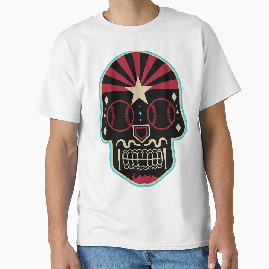 Arizona Sugar Skull T-Shirt - Custom Art Print for Adults - T-Shirt, Sweatshirt, Hoodie