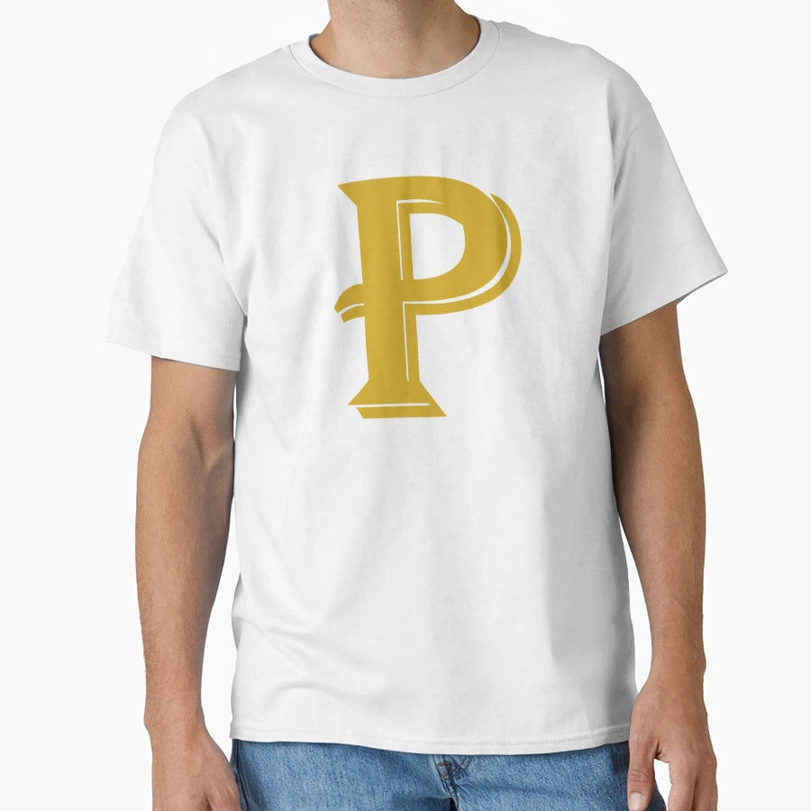 Gold Letter P T-Shirt - Fun Novelty Design for Adults - T-Shirt, Sweatshirt, Hoodie