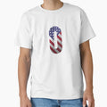 Letter O Patriotic Art American Flag T-Shirt - Custom Art Print Unisex - T-Shirt, Sweatshirt, Hoodie