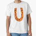 Pizza Monogram Letter U T-Shirt - Minimalist Print Unisex - T-Shirt, Sweatshirt, Hoodie