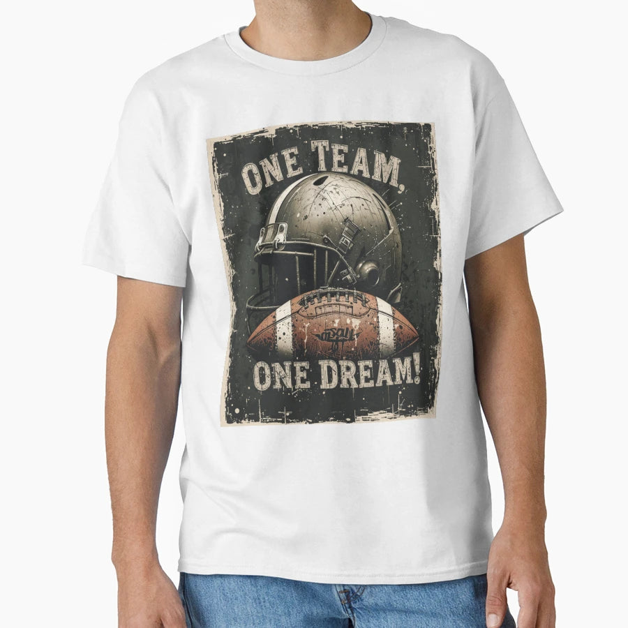 One Team One Dream Distressed Grunge T-Shirt - Streetwear Style Men Women - T-Shirt, Sweatshirt, Hoodie
