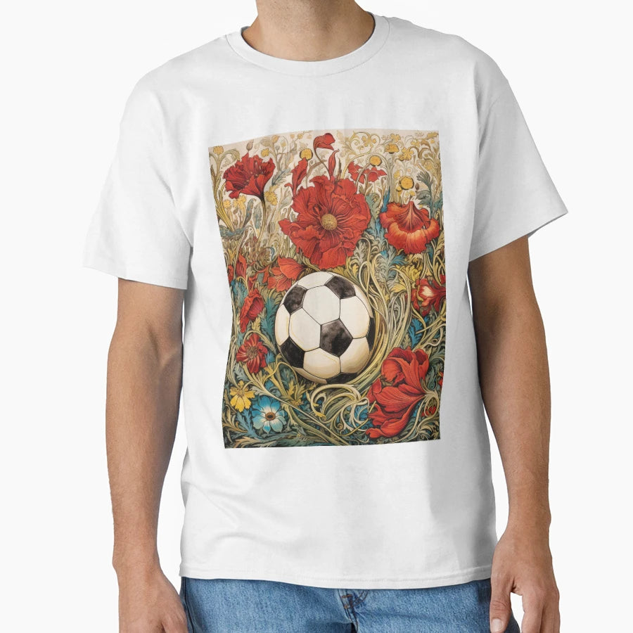 Beautiful Game Bloom Morris Inspired T-Shirt - Minimalist Print Unisex - T-Shirt, Sweatshirt, Hoodie