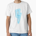 Lightning Bolt Blue T-Shirt - Minimalist Print for Adults - T-Shirt, Sweatshirt, Hoodie