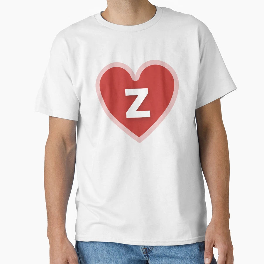 I Heart Z T-Shirt - Aesthetic Graphic for Adults - T-Shirt, Sweatshirt, Hoodie