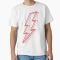 Red Lightning T-Shirt - Custom Art Print Men Women - T-Shirt, Sweatshirt, Hoodie
