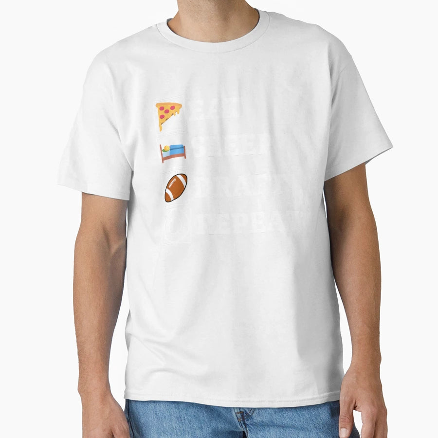 Eat Sleep Draft Repeat T-Shirt - Novelty Apparel for Adults - T-Shirt, Sweatshirt, Hoodie