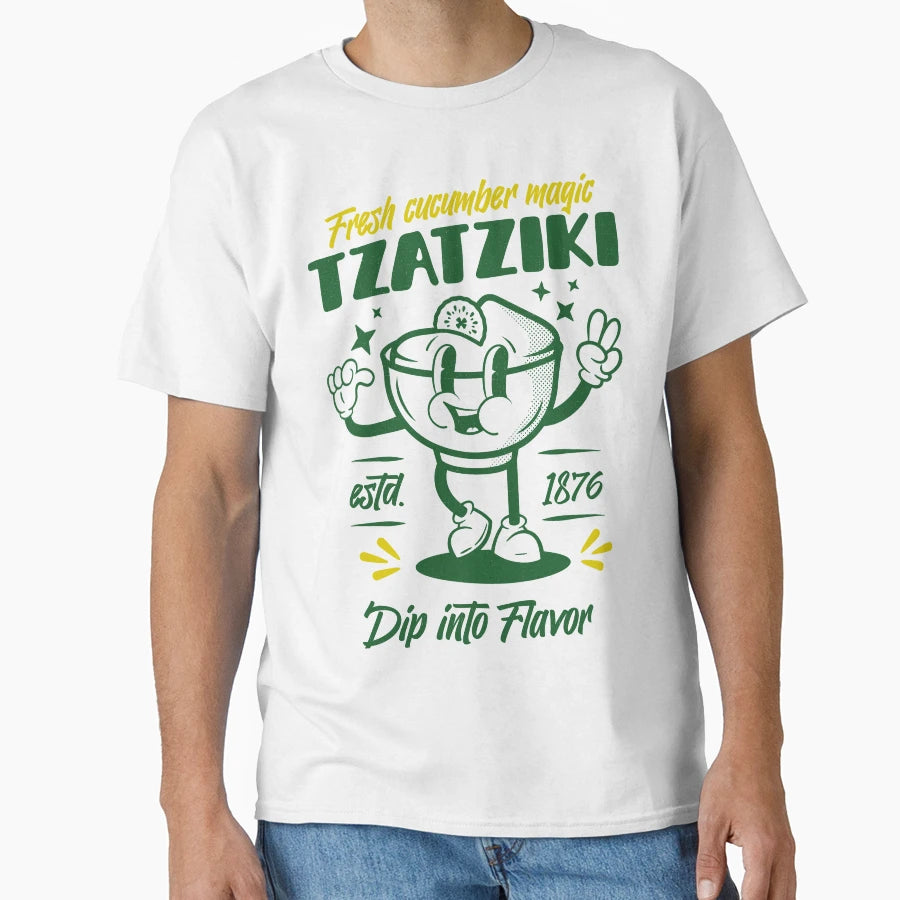 Greek Tzatziki Mascot T-Shirt - Unique Graphic Men Women - T-Shirt, Sweatshirt, Hoodie
