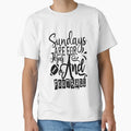 Sundays Are Jesus And Football Funny T-Shirt - Novelty Apparel Unisex - T-Shirt, Sweatshirt, Hoodie