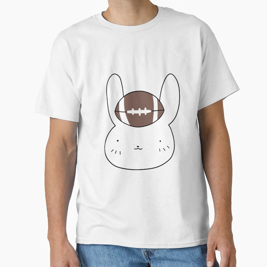Football Bunny Face T-Shirt - Novelty Apparel Unisex - T-Shirt, Sweatshirt, Hoodie