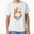 Flaming Skull T-Shirt - Aesthetic Graphic for Adults - T-Shirt, Sweatshirt, Hoodie