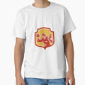 American Football Quarterback Shield T-Shirt - Trendy Graphic for Adults - T-Shirt, Sweatshirt, Hoodie