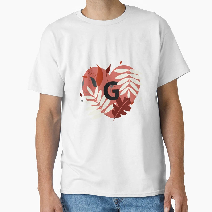 Monogram G Pretty Heart T-Shirt - Streetwear Style for Adults - T-Shirt, Sweatshirt, Hoodie