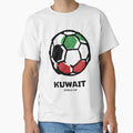 Kuwait Football Country Flag T-Shirt - Minimalist Print Men Women - T-Shirt, Sweatshirt, Hoodie