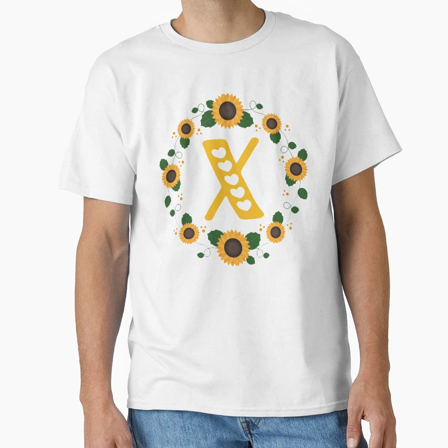 Monogram Letter X T-Shirt - Casual Everyday Wear Unisex - T-Shirt, Sweatshirt, Hoodie