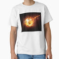 Burning Football T-Shirt - Novelty Apparel Men Women - T-Shirt, Sweatshirt, Hoodie
