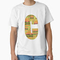 Letter C Hamburger Pattern Art T-Shirt - Fun Novelty Design Unisex - T-Shirt, Sweatshirt, Hoodie
