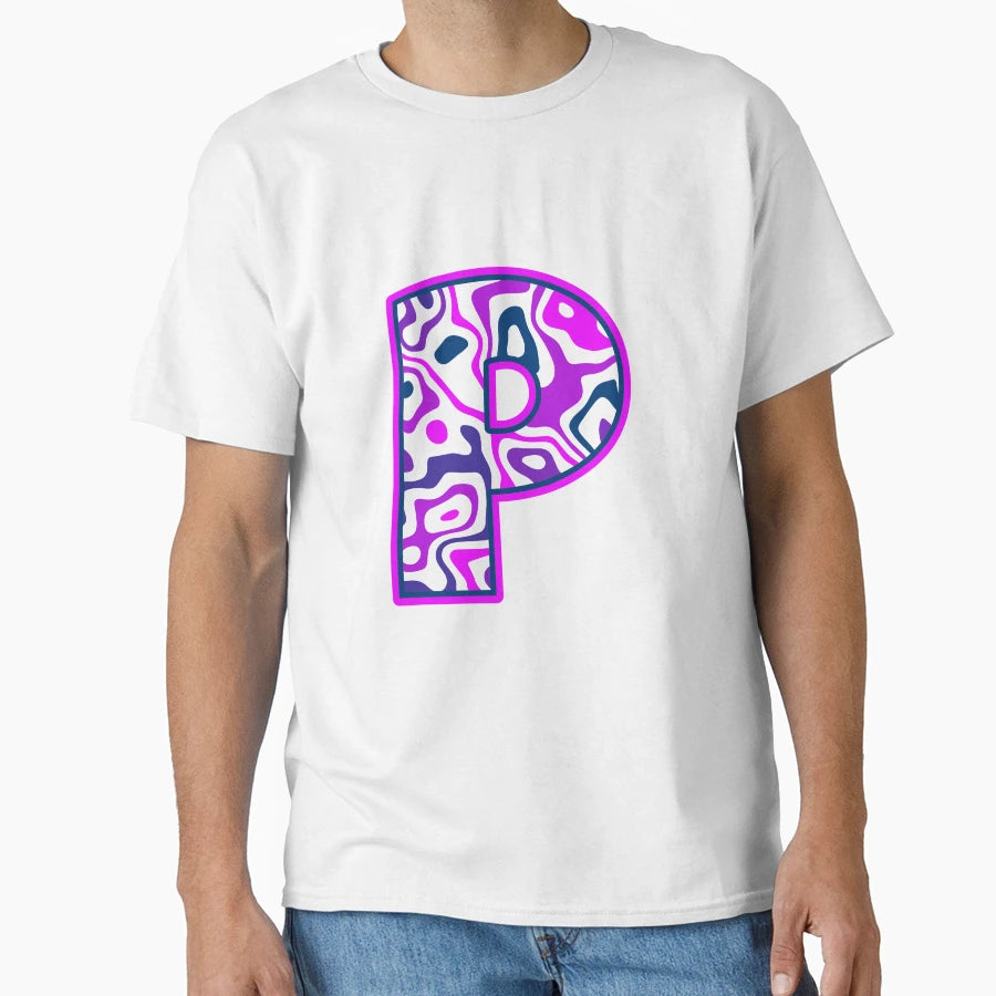 Letter P T-Shirt - Aesthetic Graphic for Adults - T-Shirt, Sweatshirt, Hoodie