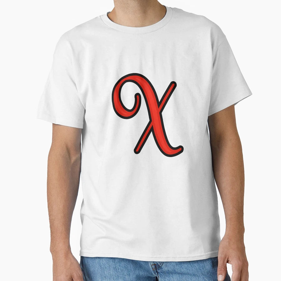 Initial Monogram X T-Shirt - Novelty Apparel Men Women - T-Shirt, Sweatshirt, Hoodie