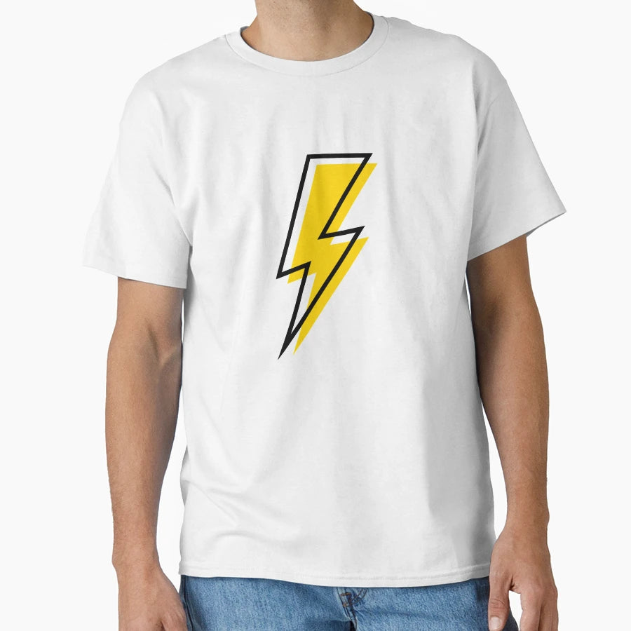 Zeus Lightening Bolt Zeus Yellow T-Shirt - Minimalist Print Men Women - T-Shirt, Sweatshirt, Hoodie