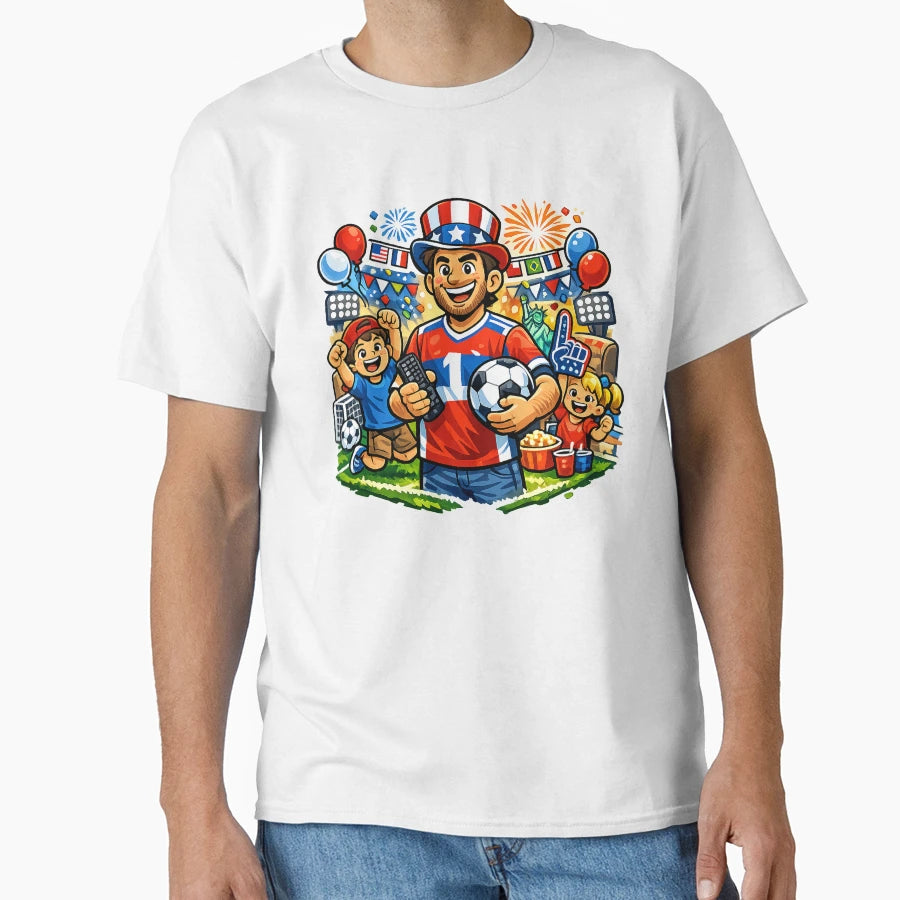 World Cup 2026 Dad Mode Football Fan T-Shirt - Trendy Graphic for Adults - T-Shirt, Sweatshirt, Hoodie