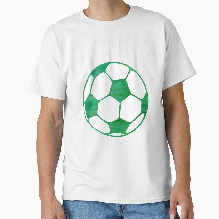 Green Soccer Ball T-Shirt - Casual Everyday Wear Unisex - T-Shirt, Sweatshirt, Hoodie