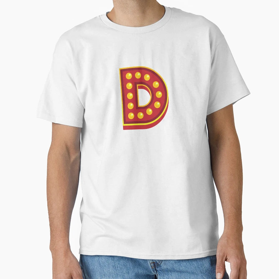Letter D Disco T-Shirt - Casual Everyday Wear for Adults - T-Shirt, Sweatshirt, Hoodie