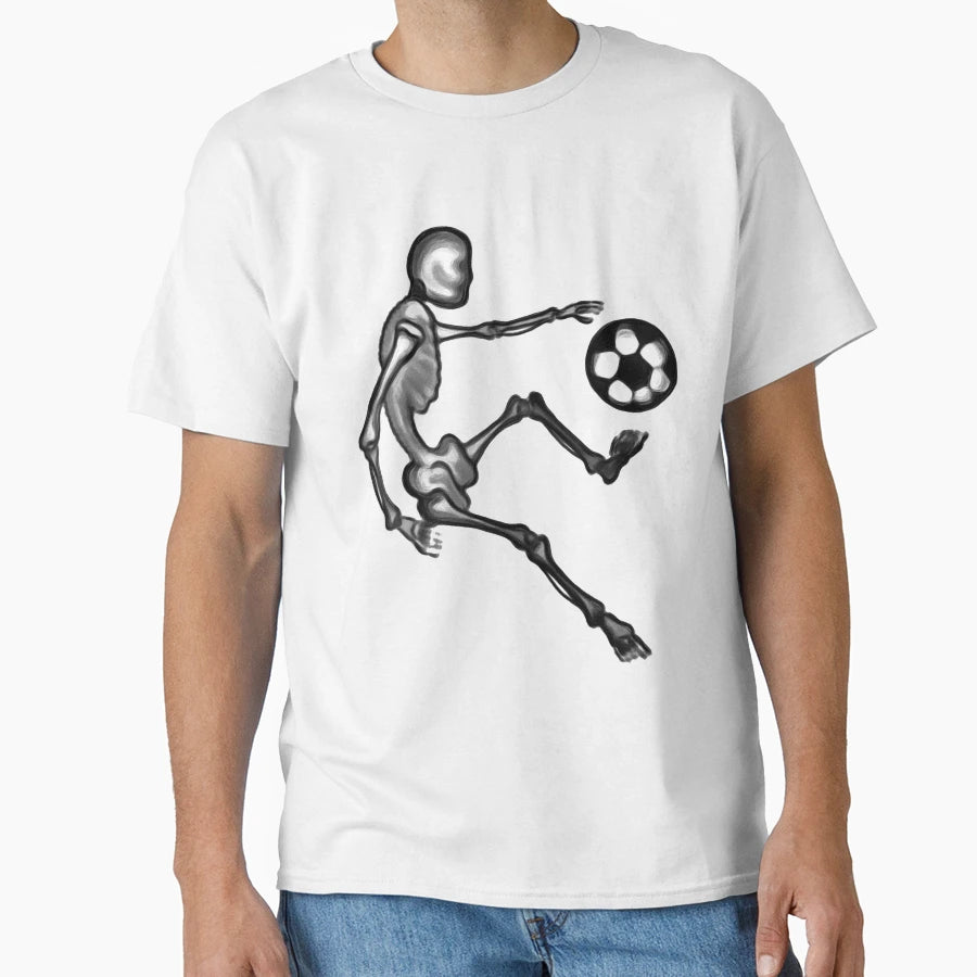 Skeleton Plays Football T-Shirt - Novelty Apparel Men Women - T-Shirt, Sweatshirt, Hoodie
