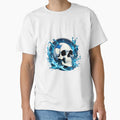 Elemental Skull Wet Water Mystical T-Shirt - Minimalist Print Men Women - T-Shirt, Sweatshirt, Hoodie