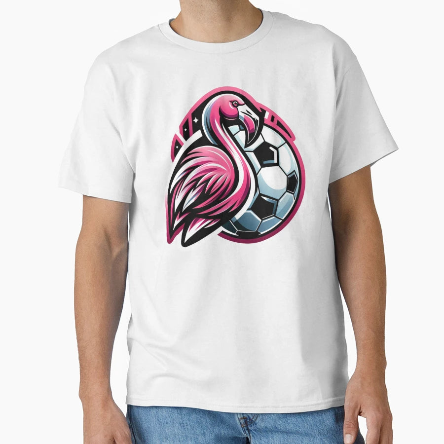 Flamingo Soccer Fusion T-Shirt - Custom Art Print Unisex - T-Shirt, Sweatshirt, Hoodie