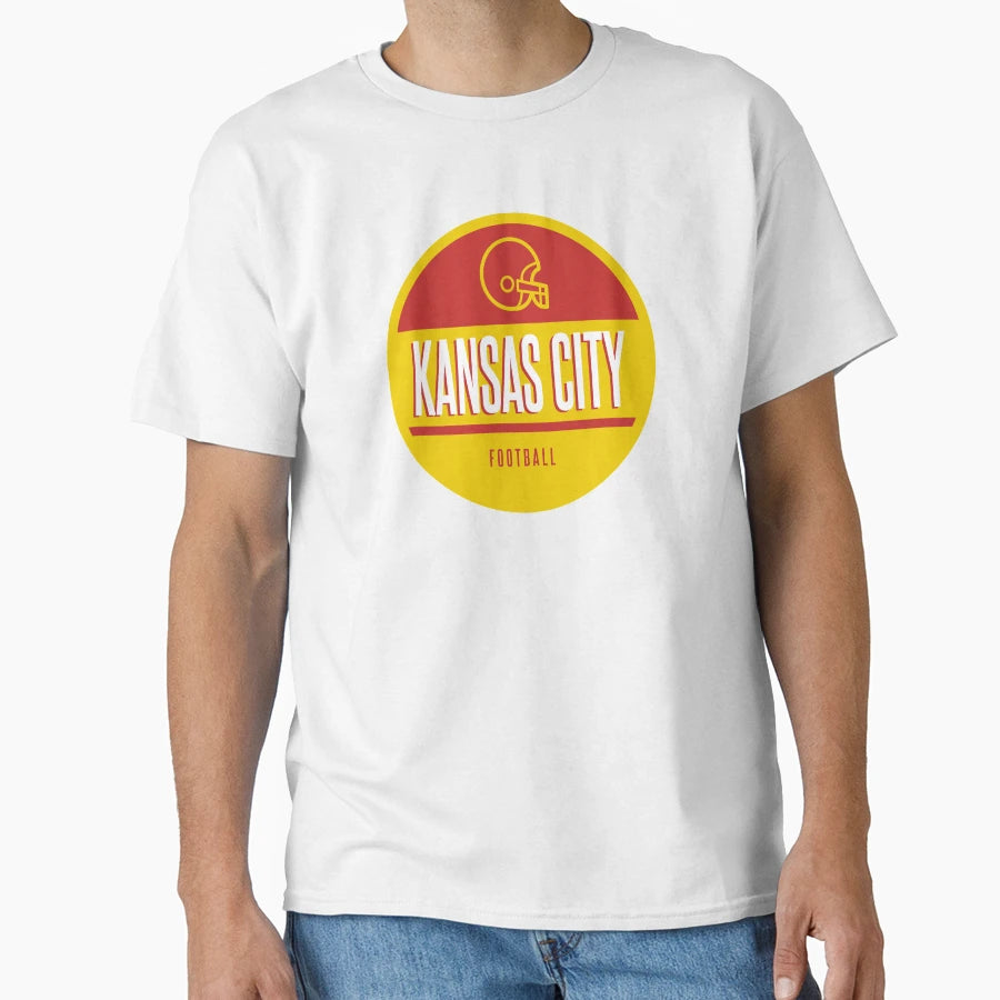 Kansas City Football T-Shirt - Minimalist Print Men Women - T-Shirt, Sweatshirt, Hoodie