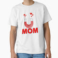 Mom Is Magnet Hearts T-Shirt - Minimalist Print Unisex - T-Shirt, Sweatshirt, Hoodie