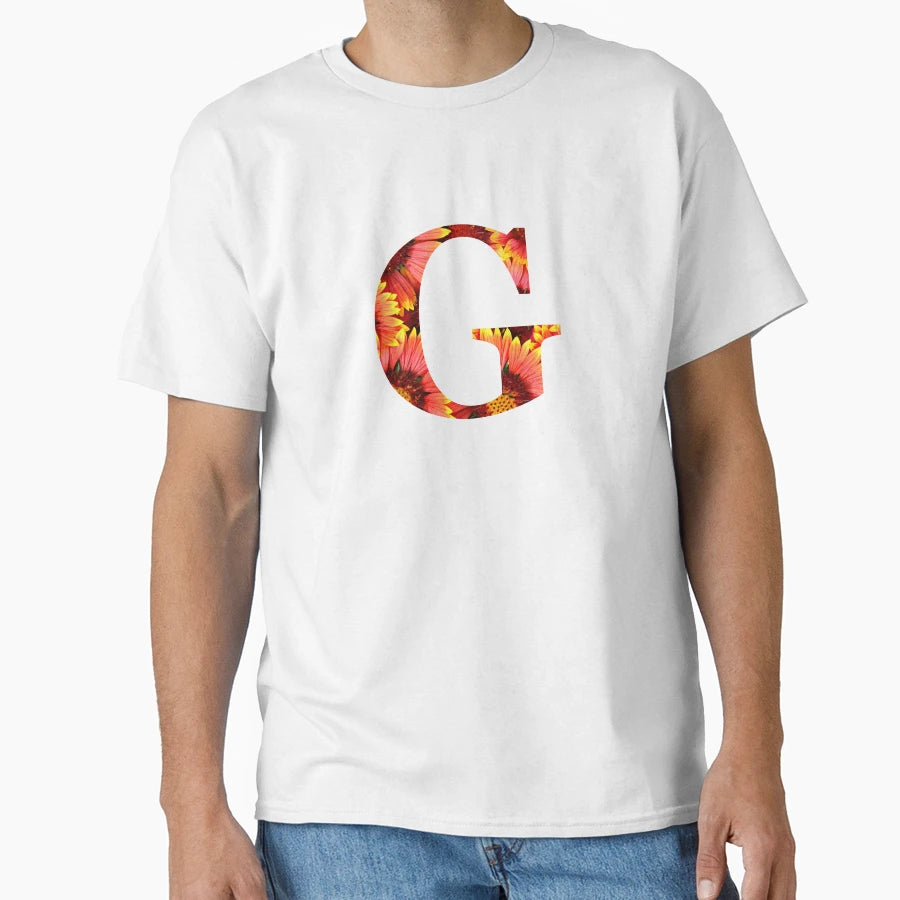 Monogram Initial Letter G T-Shirt - Trendy Graphic Men Women - T-Shirt, Sweatshirt, Hoodie