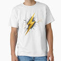 Dynamic Lightning Bolt Crackling T-Shirt - Custom Art Print for Adults - T-Shirt, Sweatshirt, Hoodie