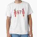 Liverpool 97 Hillsborough Flames T-Shirt - Casual Everyday Wear Unisex - T-Shirt, Sweatshirt, Hoodie
