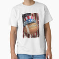 American Football Us Flag 4Th July T-Shirt - Aesthetic Graphic for Adults - T-Shirt, Sweatshirt, Hoodie
