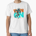 Football Player American Football Win T-Shirt - Minimalist Print Unisex - T-Shirt, Sweatshirt, Hoodie