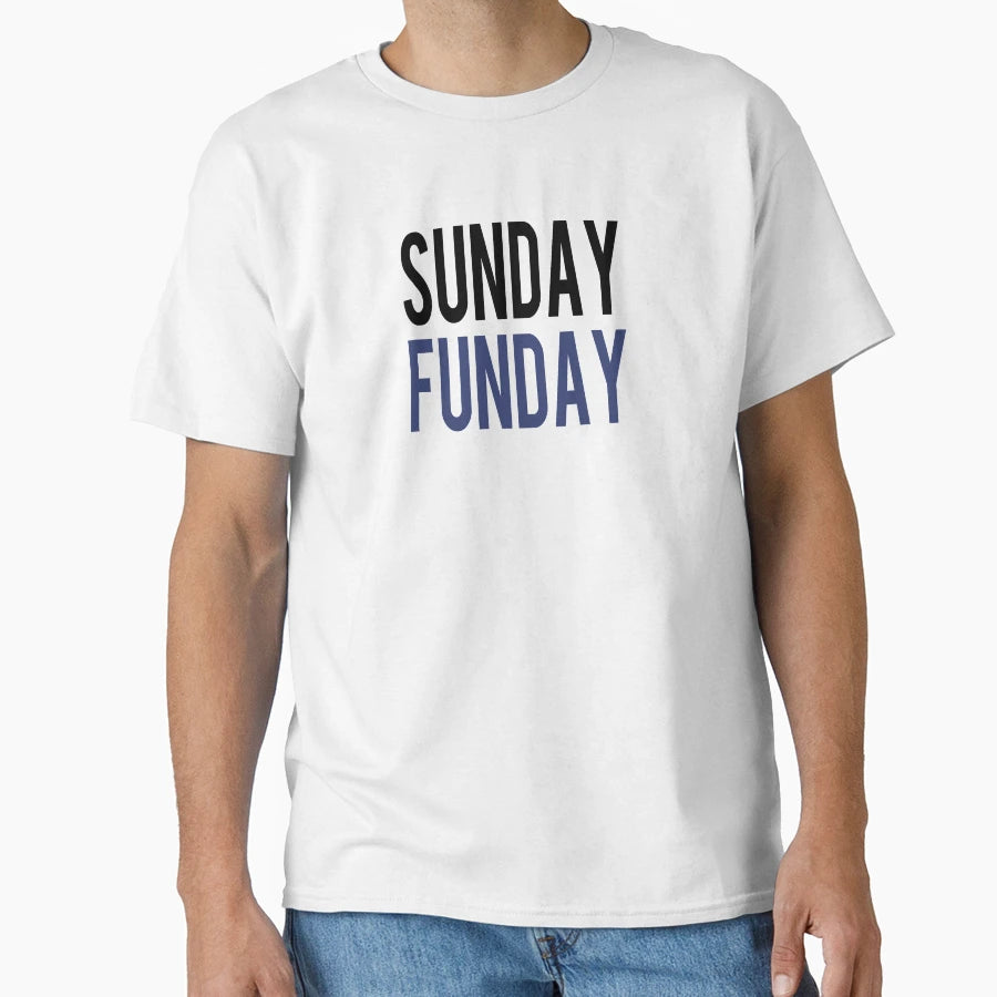 Sunday Funday Black Blue T-Shirt - Streetwear Style Men Women - T-Shirt, Sweatshirt, Hoodie