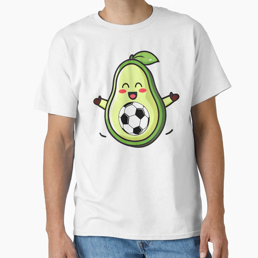 Avocado Soccer Fun Kawaii Futbol T-Shirt - Streetwear Style Men Women - T-Shirt, Sweatshirt, Hoodie