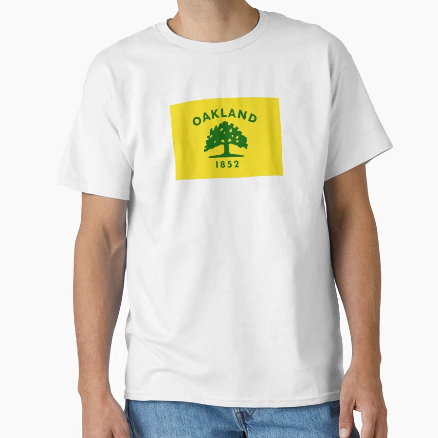 Flag Oakland T-Shirt - Minimalist Print for Adults - T-Shirt, Sweatshirt, Hoodie