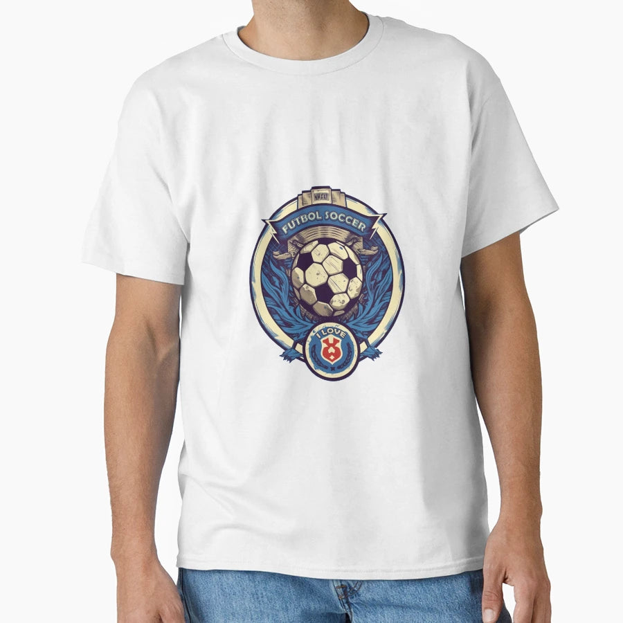 I Love Football T-Shirt - Custom Art Print Unisex - T-Shirt, Sweatshirt, Hoodie