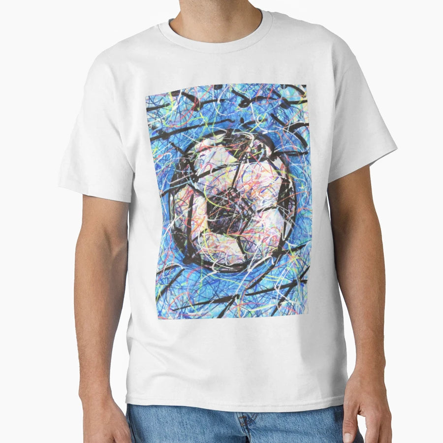 Soccer Goal Pattern T-Shirt - Minimalist Print Men Women - T-Shirt, Sweatshirt, Hoodie