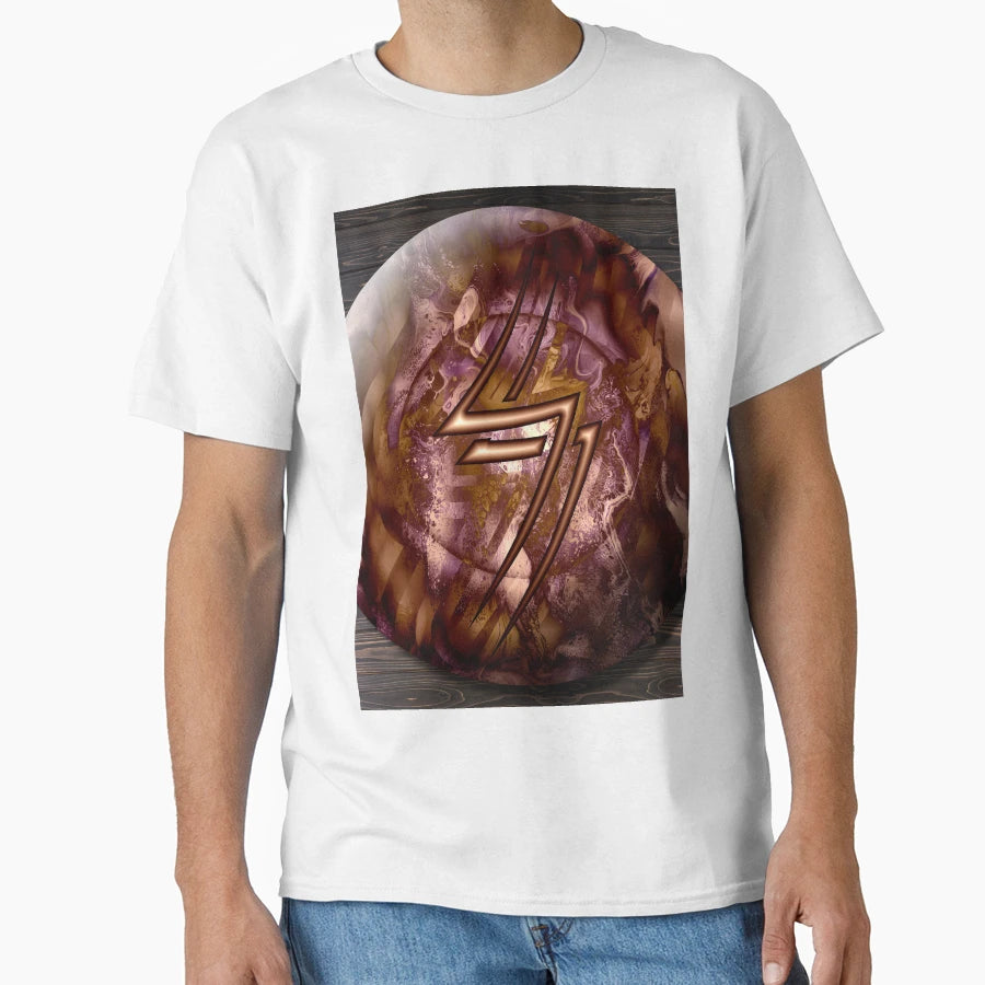 Copper Shield Lightning Bolt T-Shirt - Streetwear Style for Adults - T-Shirt, Sweatshirt, Hoodie