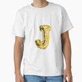 Letter J Alphabet Gold Balloons T-Shirt - Trendy Graphic for Adults - T-Shirt, Sweatshirt, Hoodie
