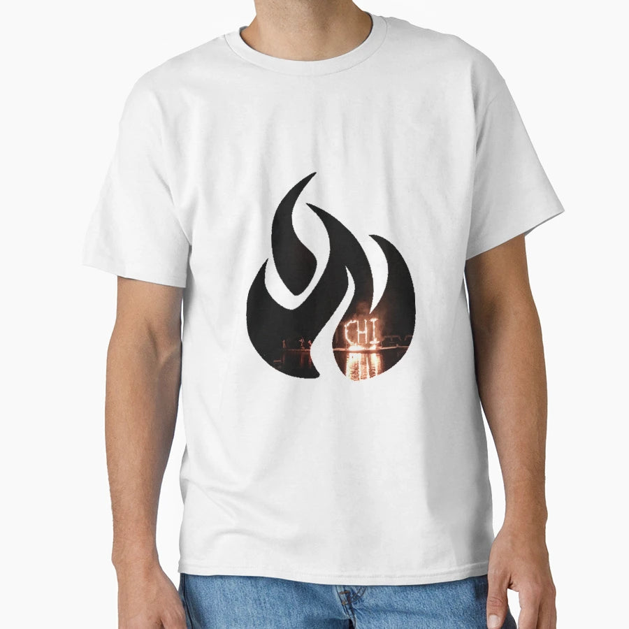Chi Flame Chi Burning T-Shirt - Custom Art Print for Adults - T-Shirt, Sweatshirt, Hoodie